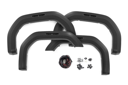 Rough Country | Sport Fender Flares | GCI Carbon Black | GMC Sierra 2500 HD/Sierra 3500 HD (20-26) | S-G11912-GCI