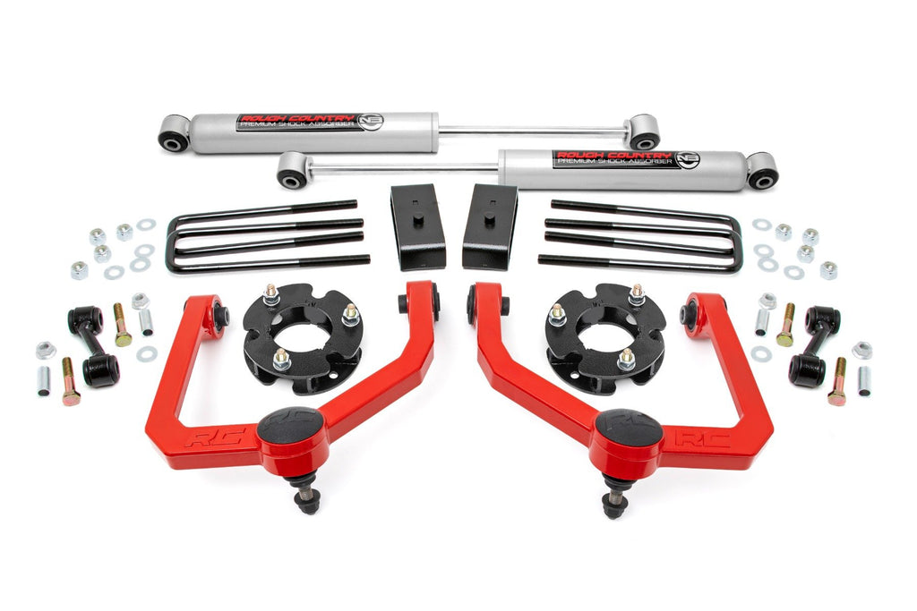 3 Inch Lift Kit | N3 Shocks | Nissan Titan 2WD/4WD (2004-2024) | 83430RED
