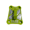 Polaris Pro R / Turbo R Billet Radius Rod Plate / Pull Plate  AJK Offroad Pull Plate in Lifted Lime 