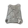 Polaris Pro R / Turbo R Billet Radius Rod Plate / Pull Plate by AJK Offroad Rod Plate in Raw Aluminum
