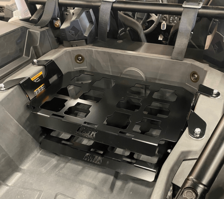 Polaris RZR XP 1000 2024 Model Year  AJK Offroad Side View of Top and Bottom Plates with No Kits