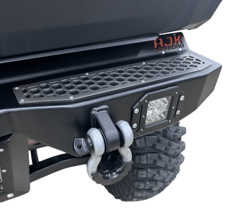 Polaris Xpedition Rear Bumper by AJK Offroad Close Up of Right Bumper