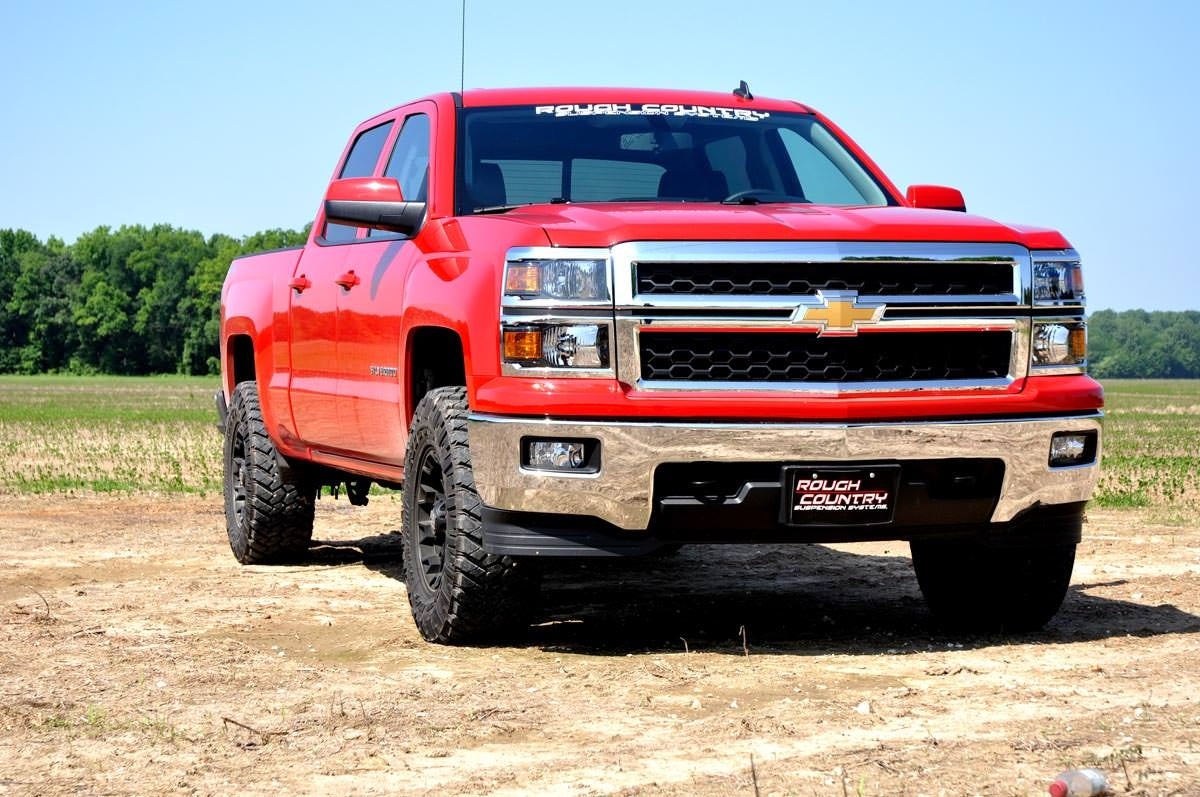 2 Inch Leveling Kit | Aluminum | Red | Chevy/GMC 1500 Truck (07-18) SUV (07-20) | 1313