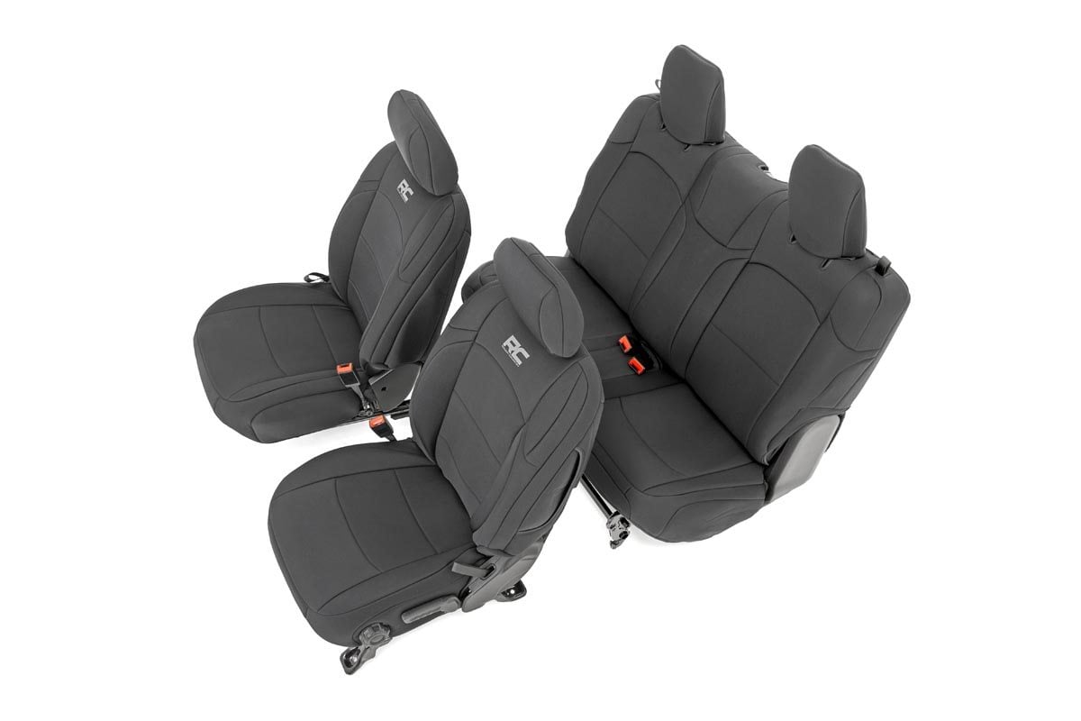 Seat Covers | Front and Rear | Jeep Wrangler JL 4WD (2018-2025) | 91020