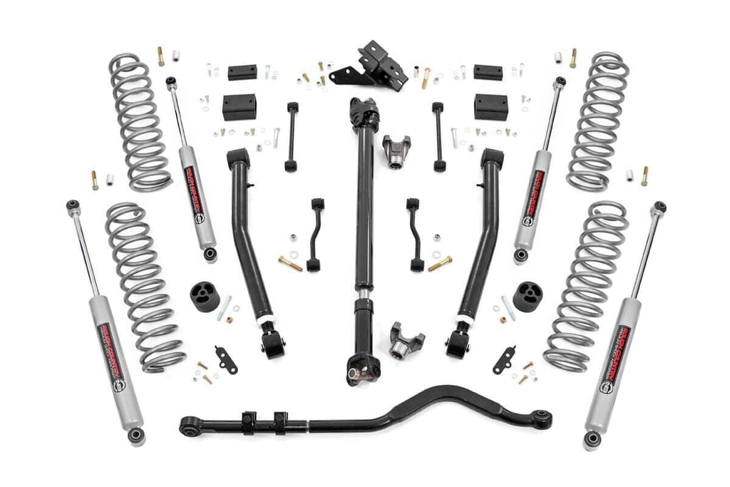 3.5 Inch Lift Kit | Adj Lower | FR D/S | Jeep Wrangler Unlimited 4WD (24-25) | 91530
