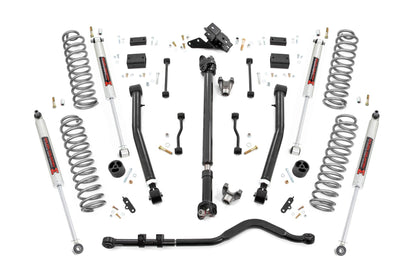Rough Country | 3.5 Inch Lift Kit | Adj Lower | FR D/S | M1 | Jeep Wrangler Unlimited (24-26) | 91540