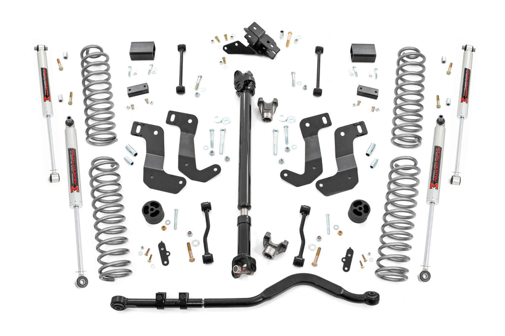 Rough Country | 3.5 Inch Lift Kit | C/A Drop | Front D/S | M1 | Jeep Wrangler JL Rubicon (18-23) | 90540