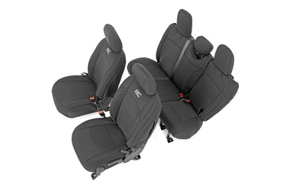 Seat Covers | Front and Rear | Jeep Wrangler Unlimited 4WD (2018-2025) | 91010