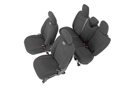 Seat Covers | Front and Rear | Jeep Wrangler Unlimited 4WD (2018-2025) | 91010