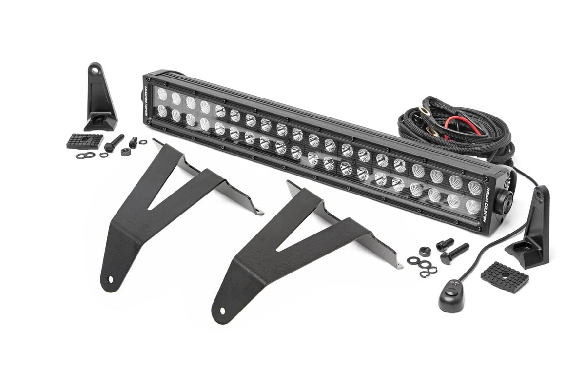 LED Light Kit | Bumper Mount | 20" Black Dual Row | Ram 1500 2WD/4WD (19-24) | 70779