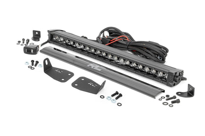 LED Light Kit | Bumper Mount | 20" Black Single Row | White DRL | Ford Bronco Sport (21-25) | 71037