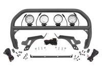 Rough Country | Nudge Bar | w/ Tow Hooks | 4 Inch Round Led (x4) | Ford Bronco Sport (21-24) | 51158