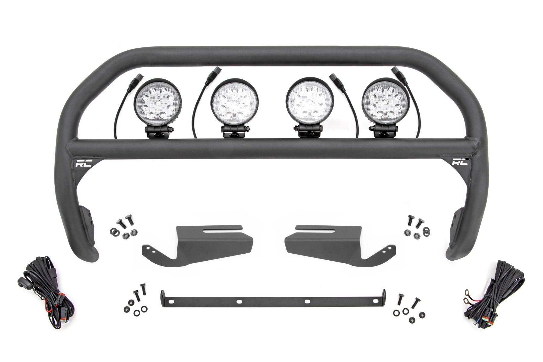 Nudge Bar | 4 Inch Round Led (x4) | OE Modular Steel | Ford Bronco 4WD (21-25) | 51104