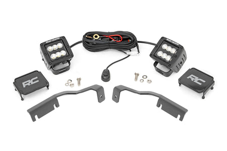 LED Light Kit | Ditch Mount | 2" Black Pair | Flood | Nissan Frontier (22-25) | 71065