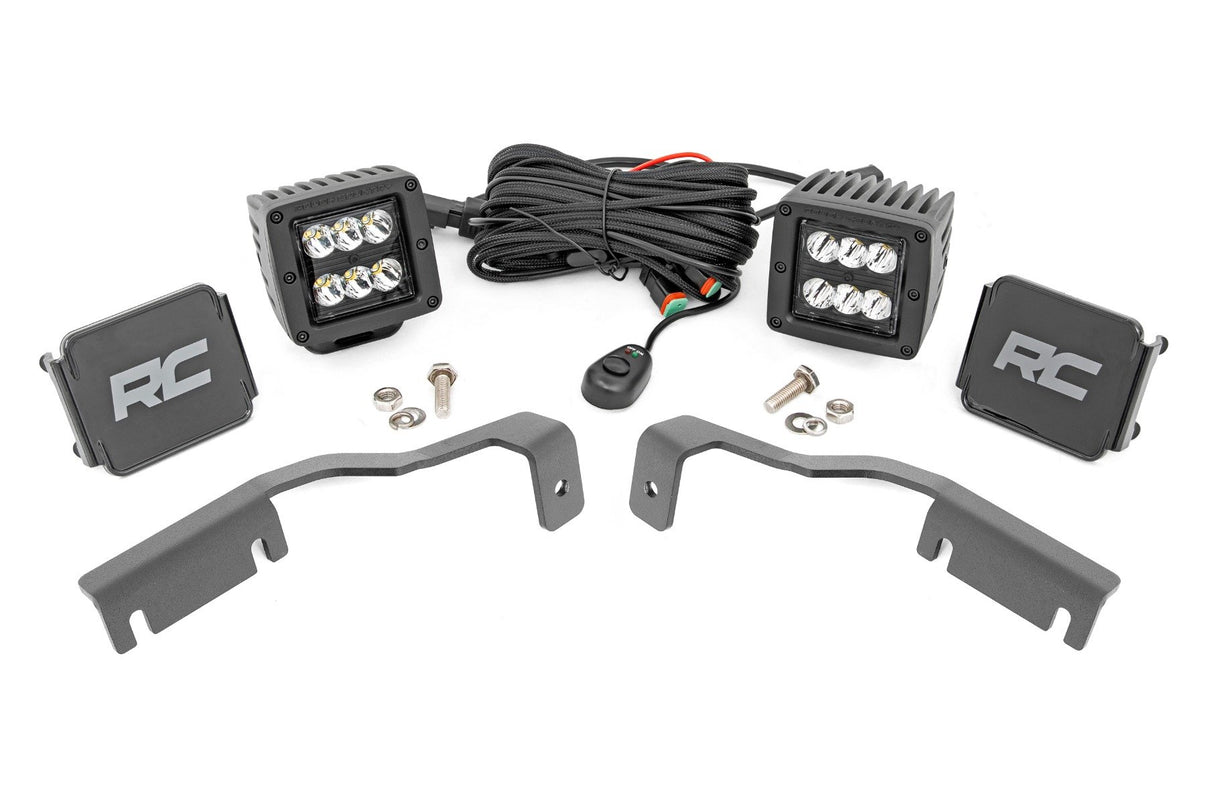 LED Light Kit | Ditch Mount | 2" Black Pair | Spot | Nissan Frontier (22-25) | 71064