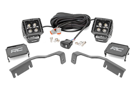 LED Light Kit | Ditch Mount | 2" Black Pair | Amber DRL | Nissan Frontier (22-25) | 71067
