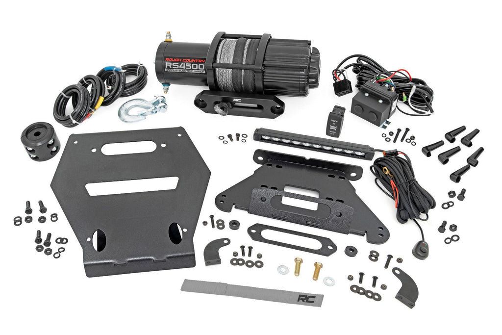 LED Light | Winch Mount | RS4500S | 10" Black Slimline | Polaris RZR Pro R | 92063