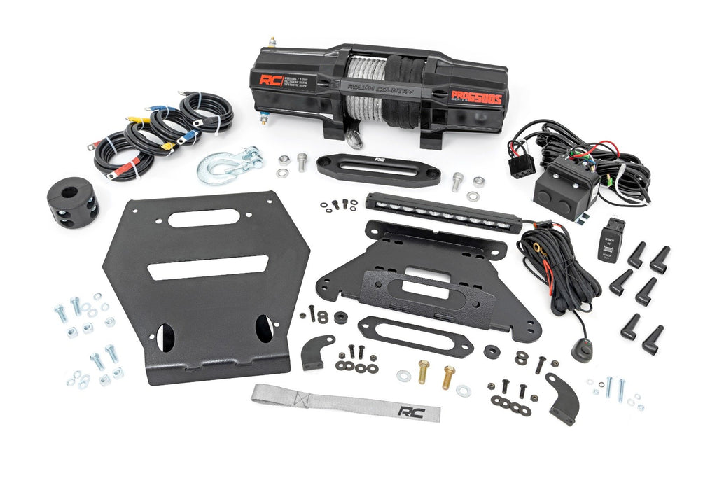 LED Light | Winch Mount | RS6500S | 10" Black Slimline | Polaris RZR Pro R | 92064