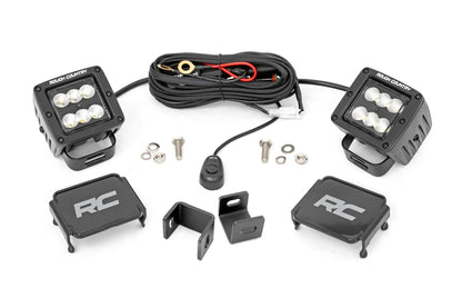 LED Light Kit | Ditch Mount | 2" Black Pair | Flood | Toyota Tundra (22-25) | 71072