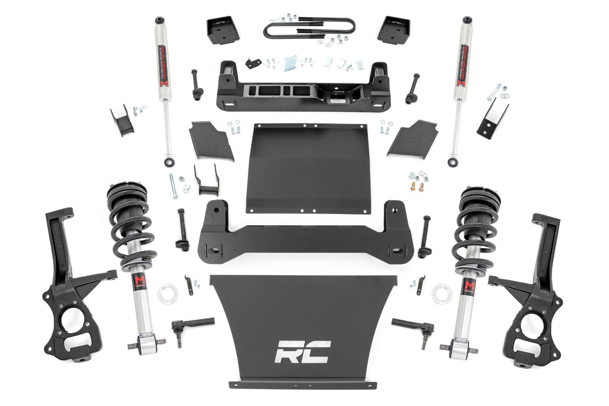 6 Inch Lift Kit | Mono Leaf Rear | M1 Struts/M1 | Chevy Silverado 1500 (2025) | 21640_A
