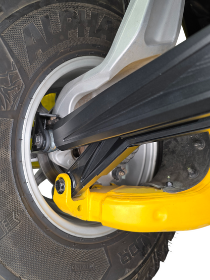 2024+ Can Am Maverick R High Clearance Adjustable Radius Rods (Anodized Black)