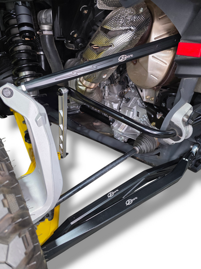 2024+ Can Am Maverick R High Clearance Adjustable Radius Rods (Anodized Black)