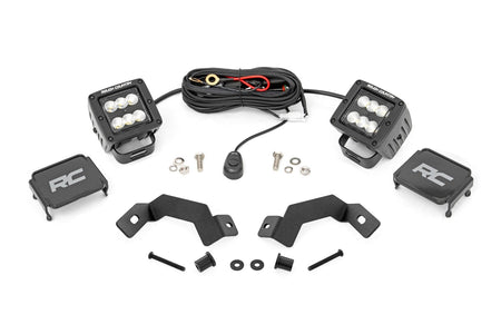 LED Light Kit | Ditch Mount | 2" Black Pair | Flood | Toyota Land Cruiser (24-25) | 72113