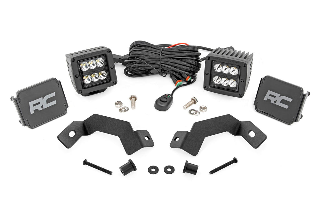 LED Light Kit | Ditch Mount | 2" Black Pair | Spot | Toyota Land Cruiser (24-25) | 72112