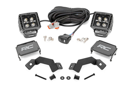 LED Light Kit | Ditch Mount | 2" Black Pair | White DRL | Toyota Land Cruiser (24-25) | 72114
