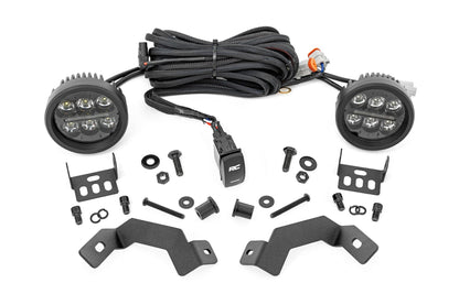 LED Light Kit | Ditch Mount | Black Series Round | 3.5 Inch | Amber DRL | Toyota LandCruiser (2024) | 72117