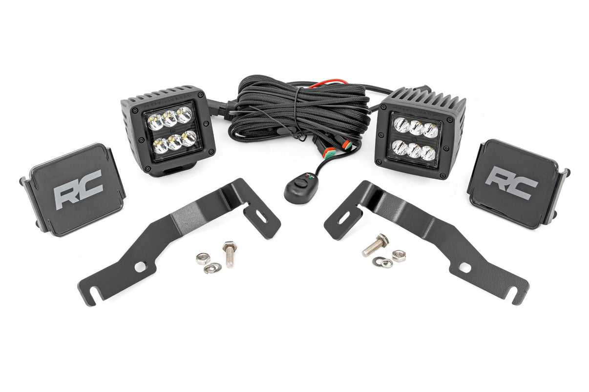 LED Light Kit | Ditch Mount | 2" Black Pair | Spot | Toyota Tacoma (24-25) | 72101