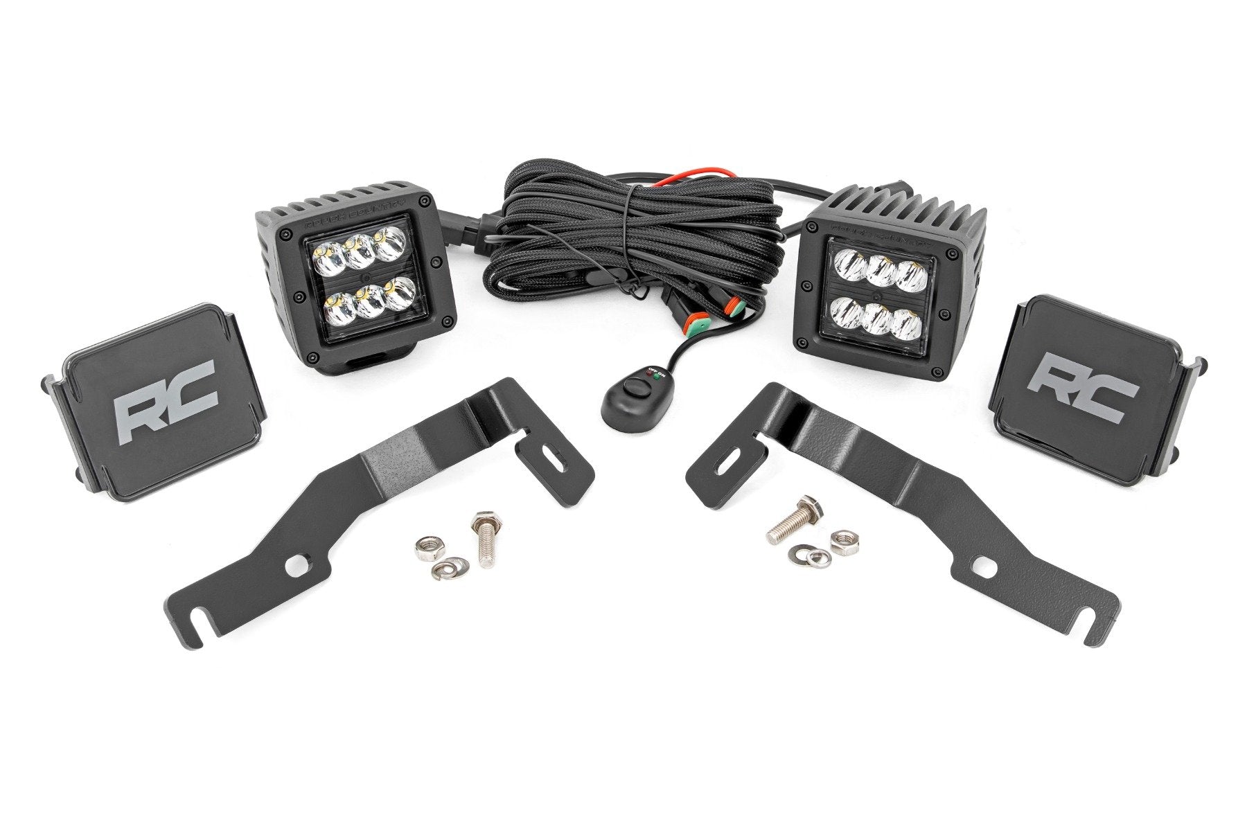 LED Light Kit | Ditch Mount | 2" Black Pair | Spot | Toyota Tacoma (24-25) | 72101