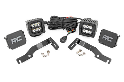 LED Light Kit | Ditch Mount | 2" Black Pair | Spot | Toyota Tacoma (24-25) | 72101
