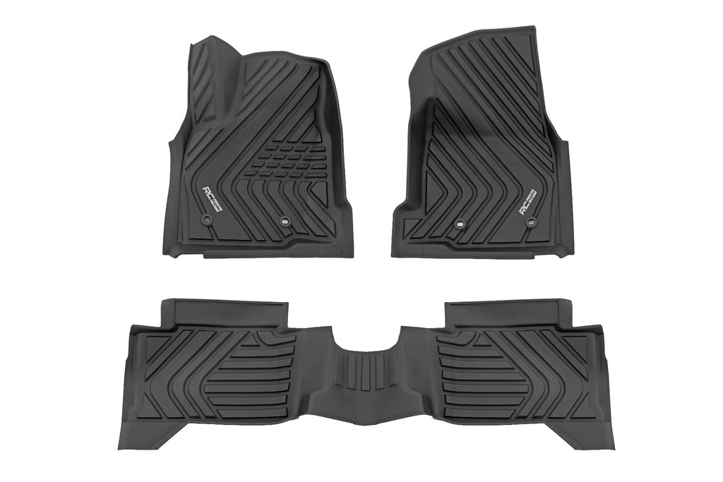Flex Fit Floor Mats | Front & Rear | Crew | Toyota Tacoma 2WD/4WD (2024-2025) | FF-71224