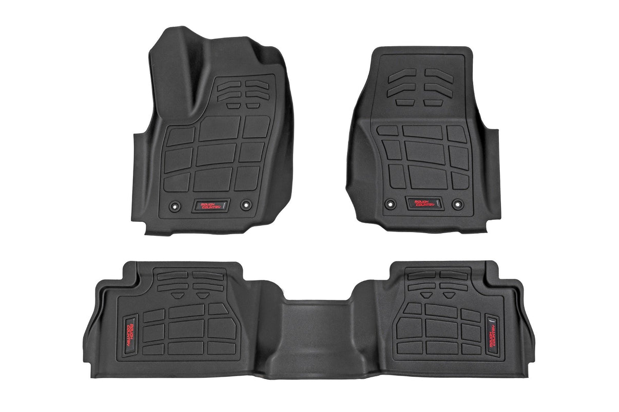 Sure-Fit Floor Mats | Front & Rear | Double Cab | Toyota Tacoma (24-25) | SM71224