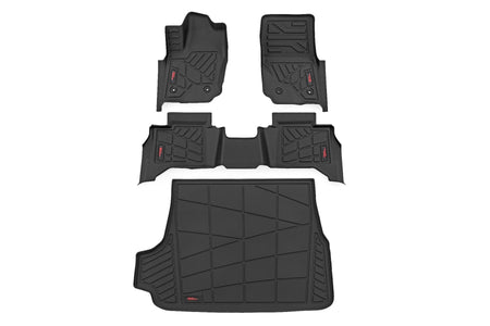Rough Country | Sure-Fit Floor Mats | Front & Rear & Cargo Mat | Toyota 4Runner (25-26) | SM71325