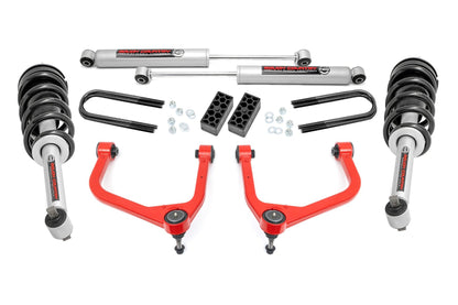 3.5 Inch Lift Kit | N3 Struts | Chevy Silverado 1500 2WD/4WD (2025) | 110431RED
