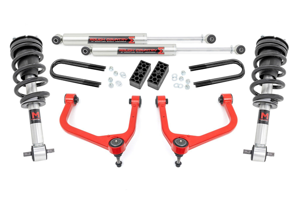 3.5 Inch Lift Kit | M1 Struts/M1 | Chevy Silverado 1500 2WD/4WD (2025) | 110440RED