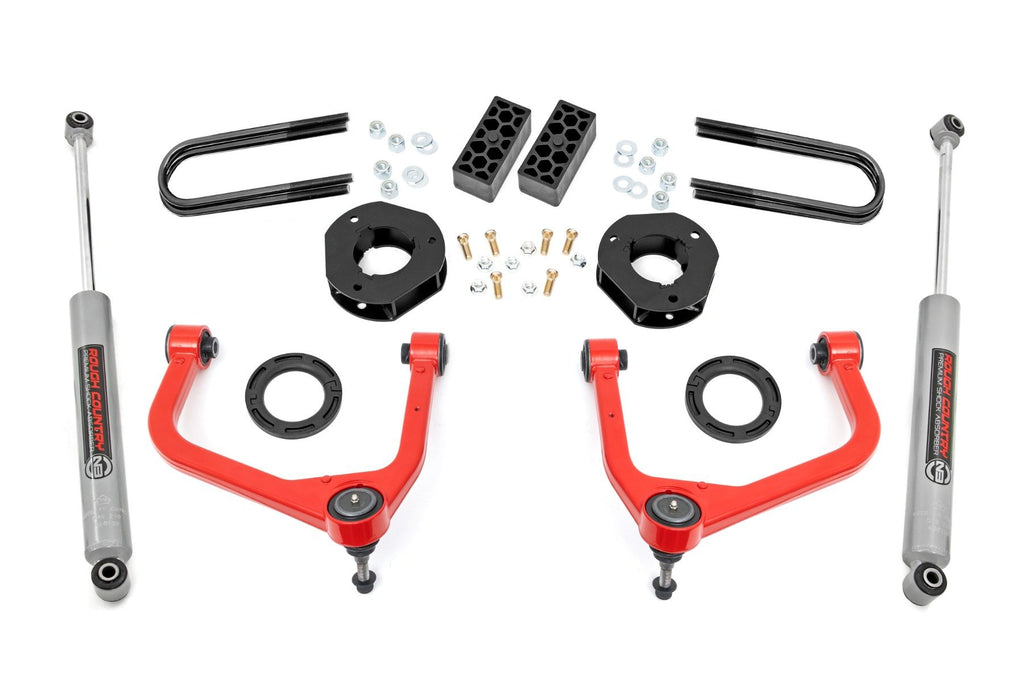 3.5 Inch Lift Kit | Chevy Silverado 1500 2WD/4WD (2025) | 110430RED