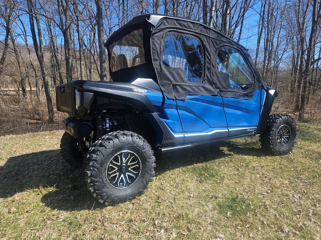 Yamaha Wolverine RMAX4 1000 2025 Long Dump Bed Crew Cab 4 Door Utv Full Cab Enclosure works with OEM Glass Windshield  (Sides & Rear Window) Please check top of the description for availability