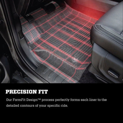 Husky Liners 2024 Toyota Tacoma CC/DC (Manual Trns) Weatherbeater Front & 2nd Seat Floor Liner - Blk