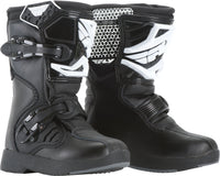 FLY RACING Youth Maverik Mini Boots Black Size Y13 - Part Number 364-55099