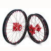 KKE 21" 18" OEM Size Motorcycle Alloy Wheels Rims Compatible with HONDA XR650L 1993-2024 Red Nipples