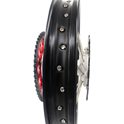 KKE 21 & 18 Casting MX Rims for Honda XR650R 2000-2008 240MM/240MM Disc Silver&Black