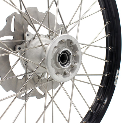 KKE 21 & 18 Casting MX Rims for Honda XR650R 2000-2008 240MM/240MM Disc Silver&Black