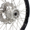 KKE 21 & 18 Casting MX Rims for Honda XR400R 96-04 XR600R 91-2000 240MM/220MM Disc Silver&Black