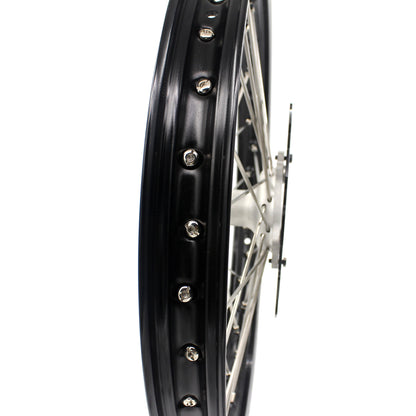 KKE 21 & 18 Casting MX Rims for Honda XR400R 96-04 XR600R 91-2000 240MM/220MM Disc Silver&Black