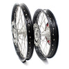 KKE 21 & 18 Casting MX Rims for Honda XR650R 2000-2008 240MM/240MM Disc Silver&Black