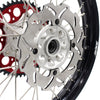 KKE 21 & 19 Casting MX Rims for Honda XR400R 96-04 XR600R 91-2000 240MM/220MM Disc Silver&Black