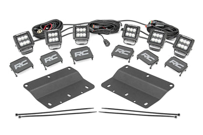 LED Light Kit | Fog Mount | Triple 2" Black Pair | Spot/Flood | Ford Bronco (21-25) | 51140
